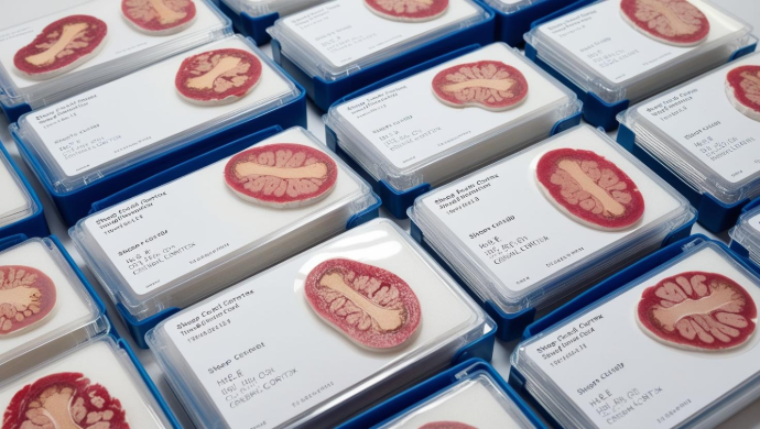 Sheep Brain, Cerebral Cortex Paraffin Sections - 10 slides